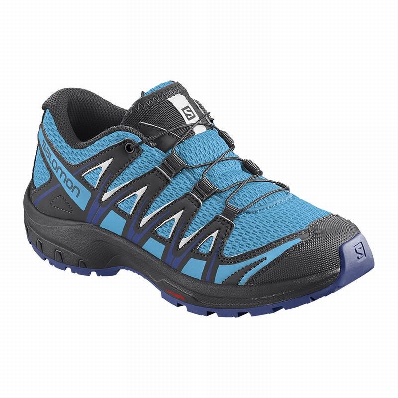 Zapatillas Trail Running Salomon Niños Azules / Blancas - Salomon Argentina XA PRO 3D J ,925431-TGE